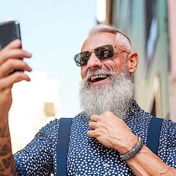 Silver Wolf Head Viking Norse Knotwork Cuff Bangle Bracelet - Picture 4 of 12